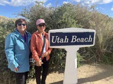 Looking over D Day Utah Beach